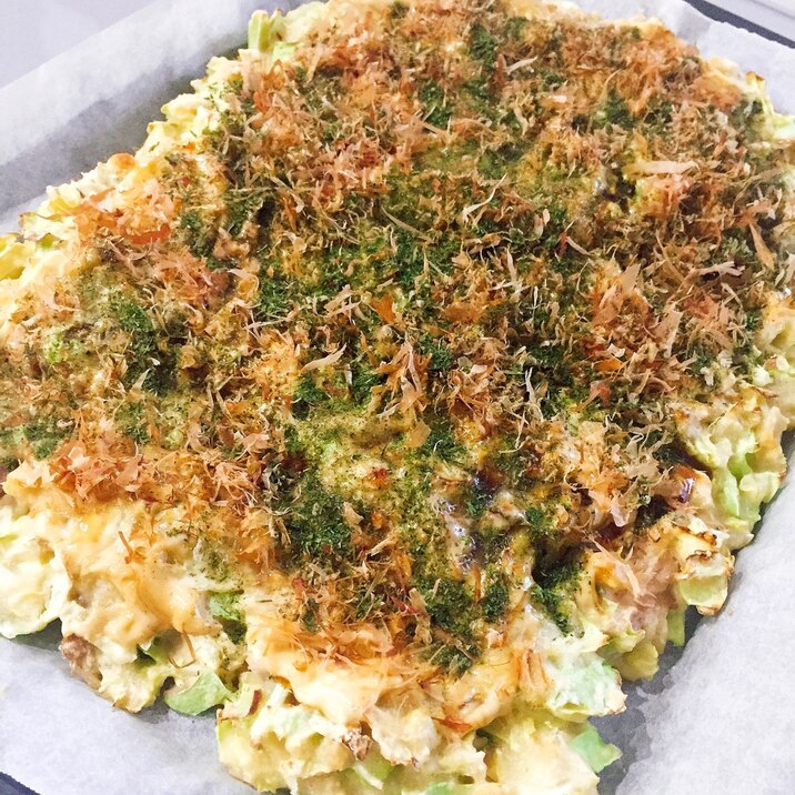 洗い物が少なくて済む!オーブンでお好み焼き